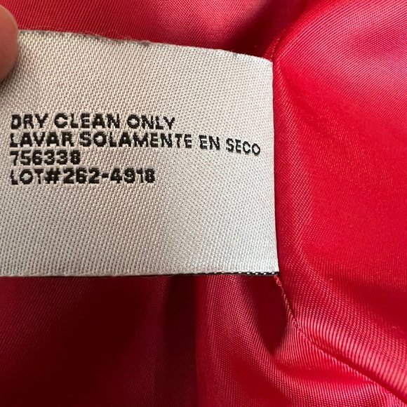 Worthington Dress Coat Womens‎ Large Red Ombre Wool Blend Long Double Breasted - Picture 13 of 15